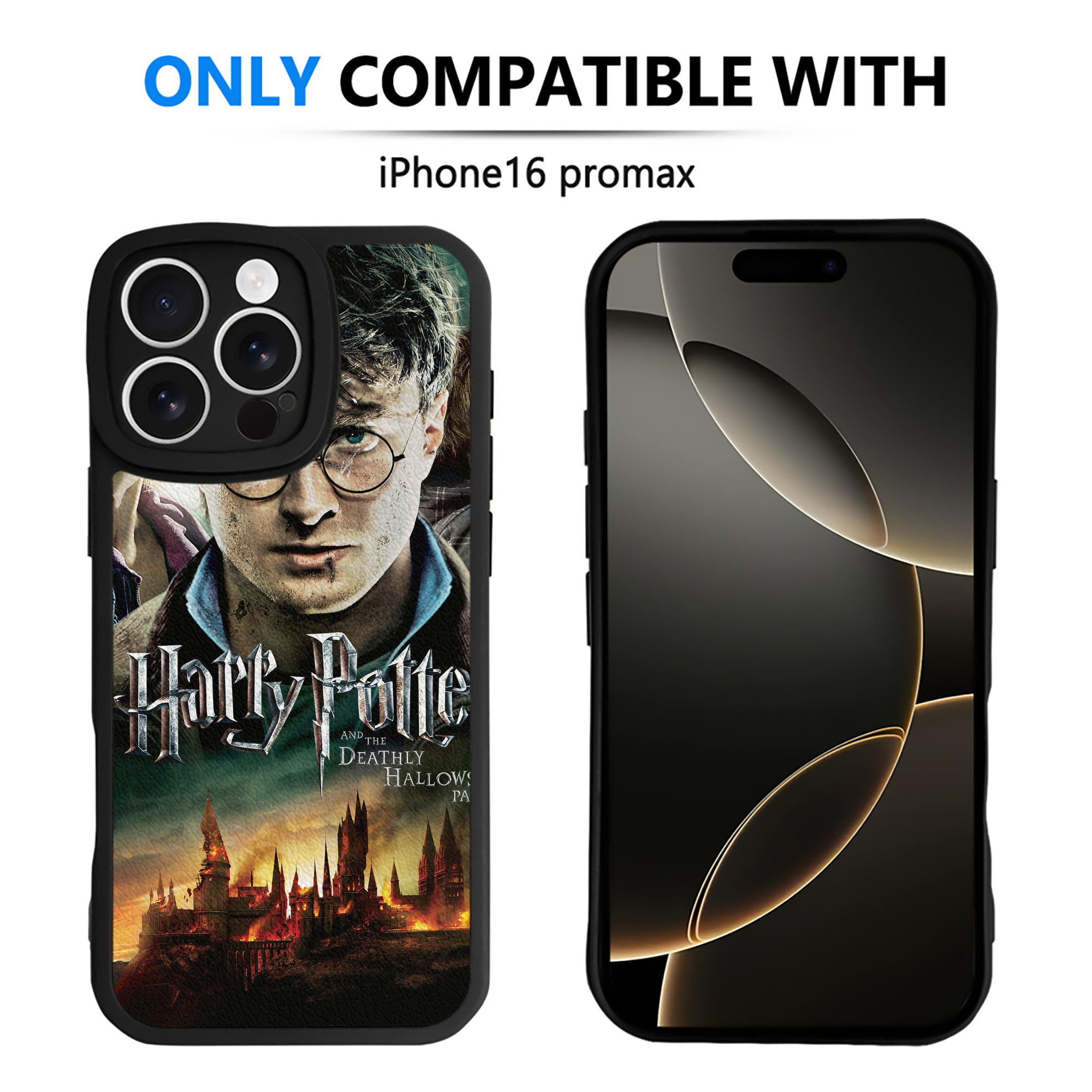 （画像用） Harry Potter ハリー・ポッターシリーズ 【iPhone 16シリーズ対応】シリコンスマホケース（レザー調） 材質：シリコン
